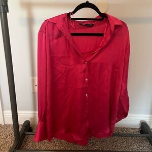 Zara Women's Blouse in Vibrant Pink